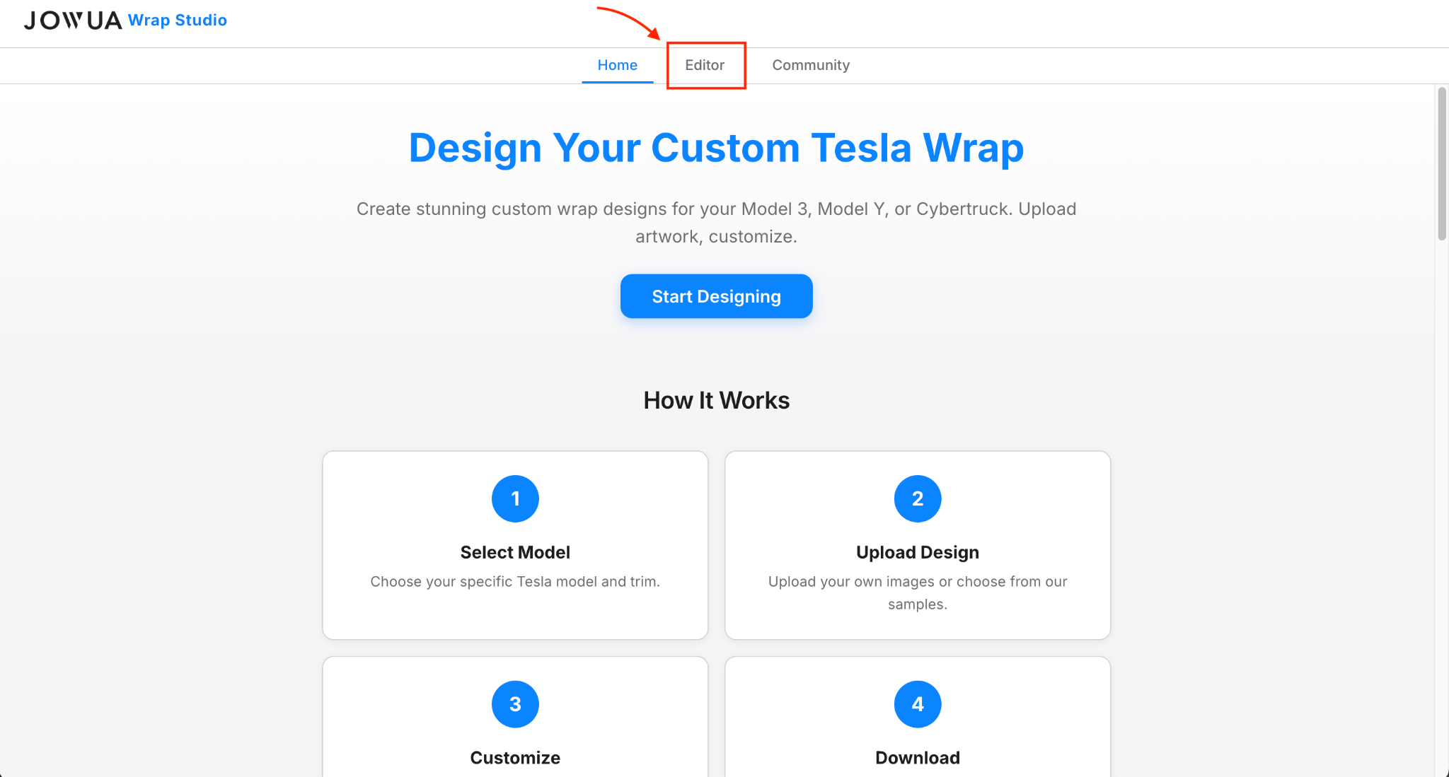 Editor Interface