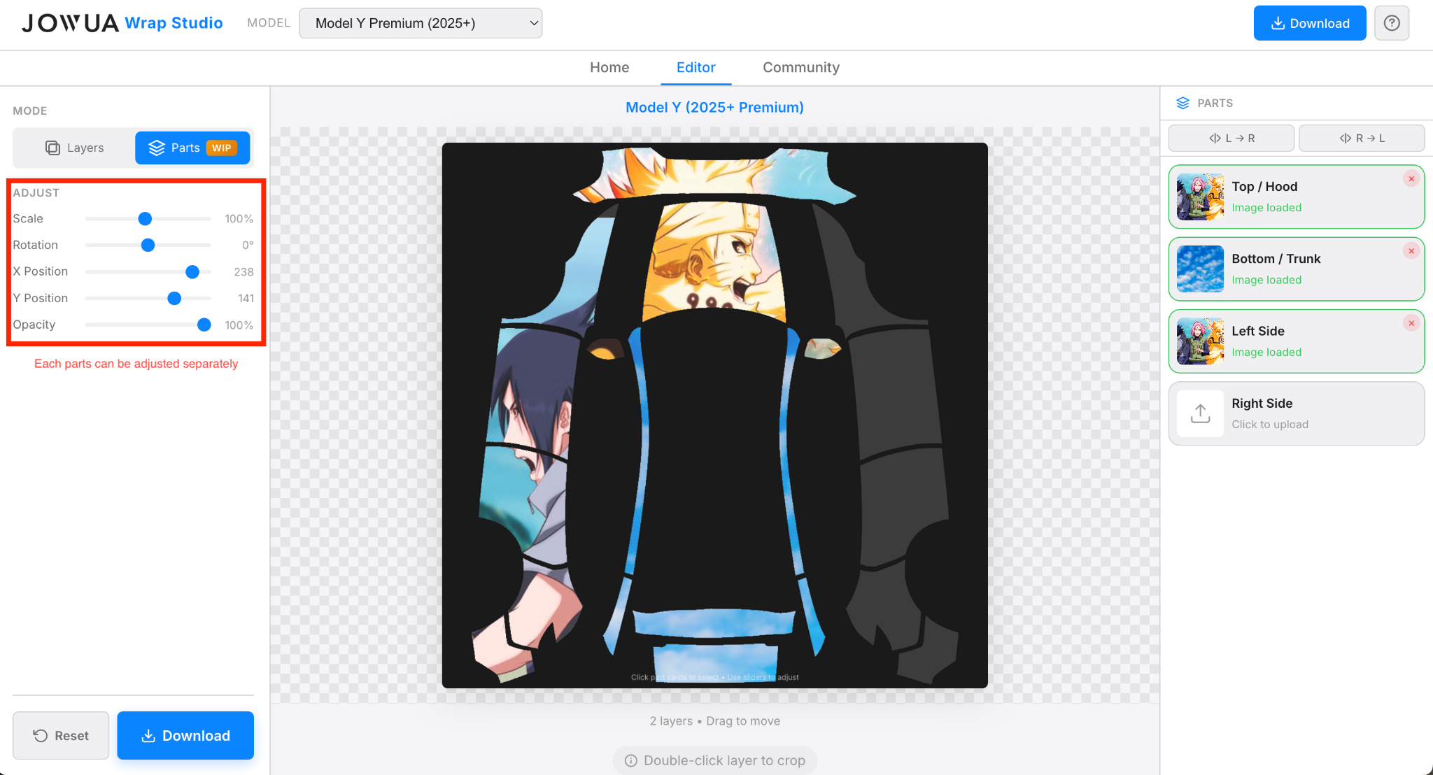 Part Customization